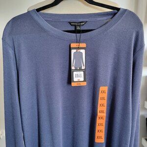 LAST ALL -Banana Republic Scoop Neck Long Sleeve Top (Size: XXL)